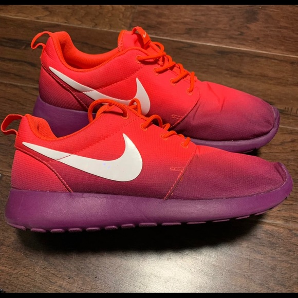 Nike Roshe Purple pink ombré running shoes - Picture 3 of 3